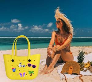 เสน่ห์สำหรับกระเป๋าบ็อกก์อุปกรณ์เสริมชายหาดกระเป๋าชายหาดทำจากยางพีวีซีน่ารักอุปกรณ์เสริมสำหรับกระเป๋าโท้ทกระเป๋าถือ - Product Image 4