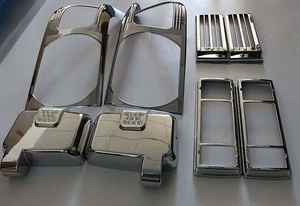 Kit de Accesorios para Auto YBJ, Molduras Protectoras Cromadas ABS y Red Antimosquitos para <span class=keywords><strong>Land</strong></span> <span class=keywords><strong>Cruiser</strong></span> Serie 79, Pickup LC79 FJ79 SUV - Product Image 3