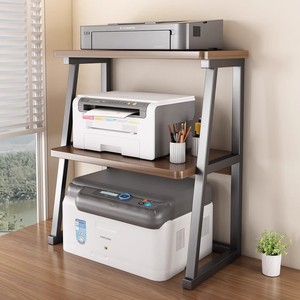 Desktop Printer Shelf Double Layer Copier Extender Office Desk Storage Rack Multi Functional Document Organizer Rectangle - Product Image 3