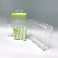 Fabricant de boîte pliante en plastique PVC PET transparente personnalisée boîte d'emballage en plastique personnalisable