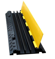 Rampe de protection de câbles en caoutchouc robuste pour ingénierie, résistante à l'usure, pour la protection des câbles au sol pour camions et véhicules lourds