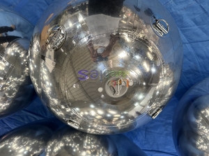 Silver PVC Inflatable <strong>Mirror</strong> <strong>Ball</strong> Sphere Airtight Inflatable Reflective <strong>Balls</strong> for Wedding Party Events - Product Image 4