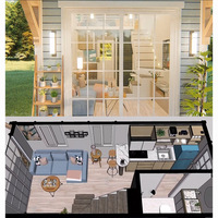 Petite maison triangle de luxe à prix raisonnable un cadre triangulaire préfabriqué cabane en bois villa avec salle de bain