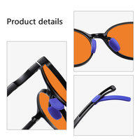 Montura TR90 de Color de moda de alta calidad, lentes rojas, naranjas y amarillas, montura óptica Unisex, gafas antiluz azul para niños
