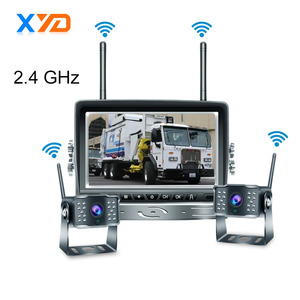 Hệ Thống <span class=keywords><strong>Camera</strong></span> Quan Sát Phía Sau Không Dây Kỹ Thuật Số 2.4G Bốn Màn Hình Với Hệ Thống <span class=keywords><strong>Camera</strong></span> <span class=keywords><strong>Camera</strong></span> Dự Phòng Không Dây Cho Xe Tải Xe Buýt - Product Image 4