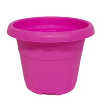 Pot de culture rond classique en plastique PP durable et écologique pour plantes et fleurs de jardinage