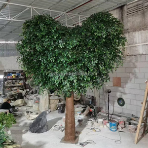 Tùy Chỉnh Kích Thước Nhân Tạo Hình Trái Tim Banyan Cây Maple Cây Trong Nhà Ngoài Trời Trung Tâm Mua Sắm Trang Trí Nội Thất Handmade <span class=keywords><strong>Bonsai</strong></span> Nhà Máy Cây Giả - Product Image 1