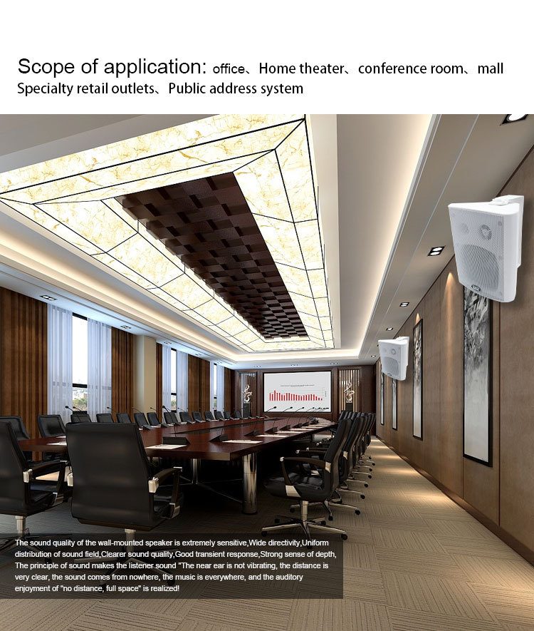 Wall Mount Speaker for PA System 20W, 100V Outdoor Speaker for Smart Community Factory Integration · image 3