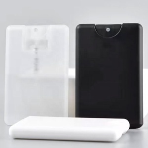 Venta al por Mayor de Botellas de Perfume Planas de Plástico Transparente Blanco y Negro de 20 ml con Atomizador, Formato Tarjeta de Crédito - Product Image 5