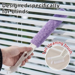 Air Conditioner <b>Gap</b> Cleaning Brush with Microfiber Pad Plastic Dust Removal Tool for AC Window Fridge Car Vent Crevice Cleaner - Product Image 1