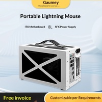Mini-ITX Full Tower Acrylic Case Portable Compact Office DIY Simple Empty Case Mini Case Compact Beautiful Case Lightning Mouse