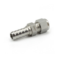 Connecteurs à double embout mâle Swagelok, raccords à compression pour tubes, embouts en acier inoxydable 316, filetages NPT 1/4 3/8 pouces