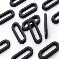 Boucle ovale en plastique pour sangle, attache de fixation pour sac à dos, bagages et accessoires de connexion pour sangles de ceinture
