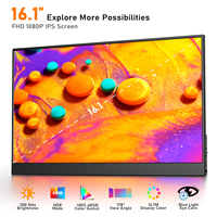 16.1 pouces nouvel écran de jeu OEM 13.3 15.6 16 17.3 pouces 1080P 2K 4K 144HZ IPS ordinateur portable LCD moniteur Portable Ultra mince