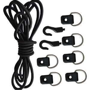 Outdoor Elastic Rope With Stainless Steel D-Rings And <b>Hooks</b> For <b>Boat</b> Tying And Securing 5Mm Diameter Replacement Repair Use - Product Image 5