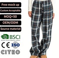 Pantalon large vert à carreaux pour femme, taille haute, boutonné devant, coupe ample, style vintage, décontracté, streetwear, bas de tenue féminin