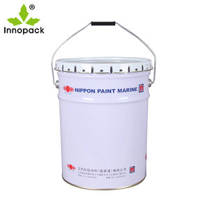 Seau à peinture conique vide de 20 L, bidon en tôle de 5 gallons, seaux, barils avec bord frisé pour l'huile - Product Image 3