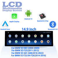 Système multimédia Android pour voiture avec CarPlay sans fil, commande centrale, navigation GPS pour BMW X3 E83 F25 G01 G08 X4 F26, unité principale de navigation automobile