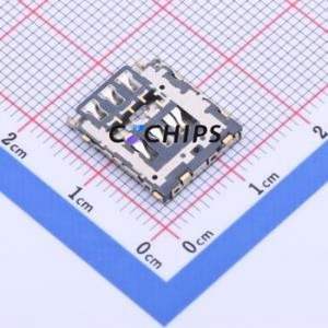 XKNANO-1131-18 SIM Card Connector SMD Connector Self-Return Type Nano SIM Card Card Holder With Card Detection - Product Image 2