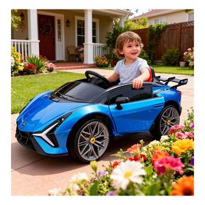 Auto Eléctrico para Niños con Doble Tracción, Base de Tracción Mejorada, Construcción de Plástico Resistente, Reproductor de Música MP3 para Niños de 3 a 12 Años - Product Image 1