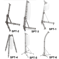 TECHTEAM Fashion Design 6.4m High Sound System Studio Speaker Set Speaker Tower B30-Q Truss Structure Aluminium Alloy TUV