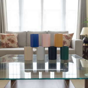 Juego de Cajas de Flores Cilíndricas de Metal Multicolores al por Mayor, Contenedores Portátiles Modernos con Acabado Mate para Floristas y Decoración del Hogar - Product Image 1
