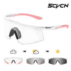 Lunettes de cyclisme photochromiques Scvcn, monture intégrale, coupe-vent, pour hommes et femmes, pour la course à pied, la randonnée et les activités de plein air - Product Image 4