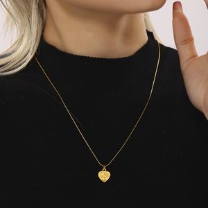 Collar de Corazón de Acero Inoxidable, Joyería de Moda, Agente de Shopify, Dropshipping, Collar con Colgante de Amor y Amistad para Chicas - Product Image 2