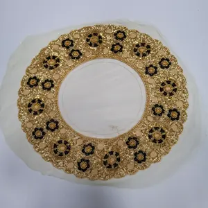 Good Quality Heavy Handmade Beaded Lace beaded collar Embroidery corsage fashion