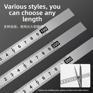 Regla de Acero Inoxidable Autoadhesiva con Adhesivo <span class=keywords><strong>en</strong></span> la Parte Posterior, Regla Personalizable para Sierra de Mesa - Product Image 2