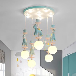 Lustre pour <span class=keywords><strong>chambre</strong></span> d'enfant, dessin animé créatif, lampe de <span class=keywords><strong>chambre</strong></span> pour garçon et fille, princesse, style simple nordique, lampe de <span class=keywords><strong>chambre</strong></span> de bébé - Product Image 3