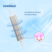 Équipement de désinfection UVWORKS Inline Mini UVC LED avec articulations détachables, installation facile pour les conduites d'eau potable quotidiennes