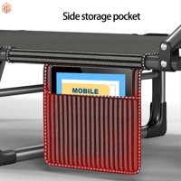 Lit pliant de luxe en acier à double usage, réglable sur 4 positions, portable, en vente