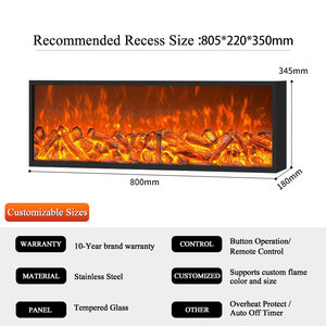 <span class=keywords><strong>Chimeneas</strong></span> Eléctricas de Pared con Llamas Realistas y Humidificador <span class=keywords><strong>para</strong></span> Calentar la <span class=keywords><strong>Sala</strong></span> de Estar y la Pared del Televisor - Product Image 6