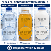 Imprimante CIJ industrielle pour le codage de la date de fabrication et de la date d'expiration des bouteilles d'eau et de jus en Tanzanie