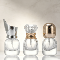 Flacon de parfum en verre transparent vide de 15 ml, conteneur de parfum portable avec boîte cadeau personnalisée imprimée