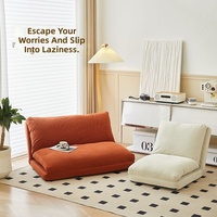 Canapé paresseux moderne et minimaliste pour salon, chaise individuelle Tatami, amovible, lavable, pliable, compressible, lit inclinable, petit modèle en tissu