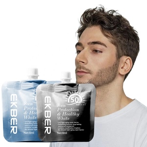 Basso Moq UVA UVB controllo olio impermeabile Spf 50 sbiancamento idratante formato <span class=keywords><strong>viaggio</strong></span> <span class=keywords><strong>crema</strong></span> <span class=keywords><strong>solare</strong></span> per gli uomini - Product Image 1