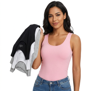 Top de Punto sin Mangas para Mujer, Chaleco Casual de Algodón, Ligero, Transpirable, Ecológico, Ropa de Calle, Ropa de Verano - Product Image 1