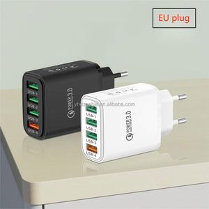 Wholesale 4-Port <b>USB</b> Multi-Charger Charging Head 2.4A Standard <b>Socket</b> Mobile Phone Desktop Charger - Product Image 5