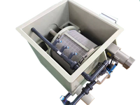 Équipement d'aquaculture PP filtre à tambour d'étang Koi pour système RAS Filtration de traitement de l'eau 220V pour aquariums d'étangs d'eau douce