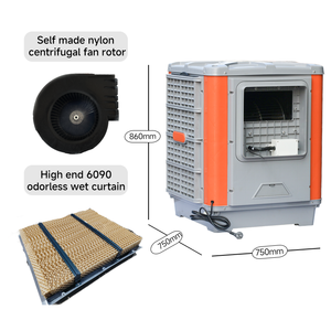 550W 10000cmh công nghiệp ngoài trời tường cửa sổ gắn ly tâm làm mát không khí bay hơi cho không gian rộng lớn và phòng - Product Image 4