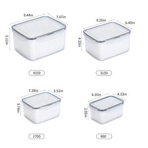 16 ensembles de conteneurs de stockage des aliments frais-boîte de conservation Transparent étanche cuisine spécial réfrigérateur - Product Image 6