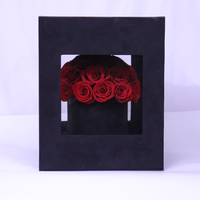 Offre Spéciale : Boîte Dôme Champignon de Luxe avec Roses Éternelles Roses et Rouges Faites à la Main pour Noël, la Fête des Mères, la Saint-Valentin et les Remises de Diplômes