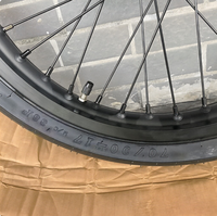Kit de Ruedas Supermoto de Aluminio CNC de 17 Pulgadas, Llanta Cromada 70/90-17 90/80-17, Sur-Ron Light Bee X, Motocicleta Eléctrica Todoterreno de Alto Rendimiento