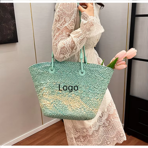 Sac fourre-tout d'été en paille naturelle grande capacité 2026 avec fermeture éclair, élégant, pour femme, plage, trajets quotidiens, décontracté, mode rétro - Product Image 4