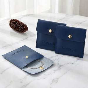 Bolsa de Joyería de Cuero con Logotipo Personalizado Impreso, Embalaje Personalizado con Cajón, Bolsa de Joyería de Gamuza Personalizada - Product Image 3