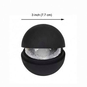 Custom Logo Large Silicone Ice Ball Mold Whiskey Ice Sphere <b>Maker</b> for Corporate Bar Events - Product Image 2