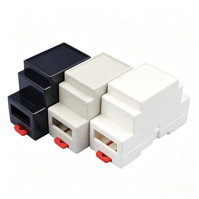 Din Rail Enclosure Control Box 88*59*37mm PLC Industrial Box Din Rail Plastic case Diy Abs Junction Box Electronics Casing