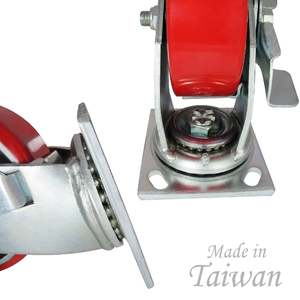 Roulettes industrielles avec freins - Product Image 5